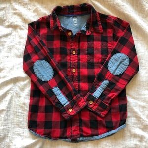 Wonder Nation kids flannel button down